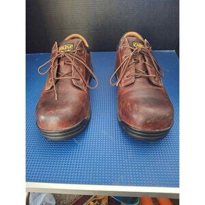Carolina Mens Non-Metallic Toe Leather Work Shoes Size 12 D Brown